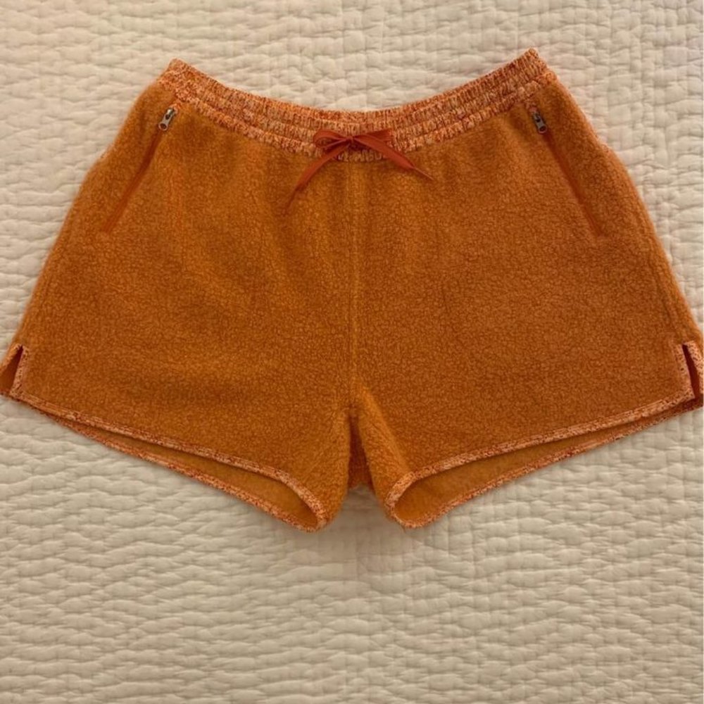 Outdoor Voices Megafleece Shorts, Papaya